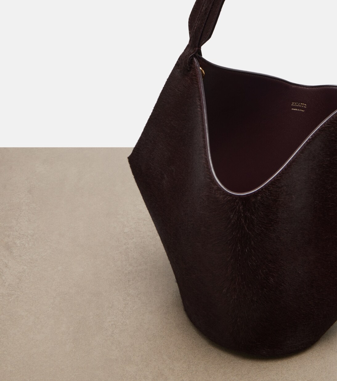 Tote Bag Lotus Mini aus Kalbshaar und Veloursleder | Khaite