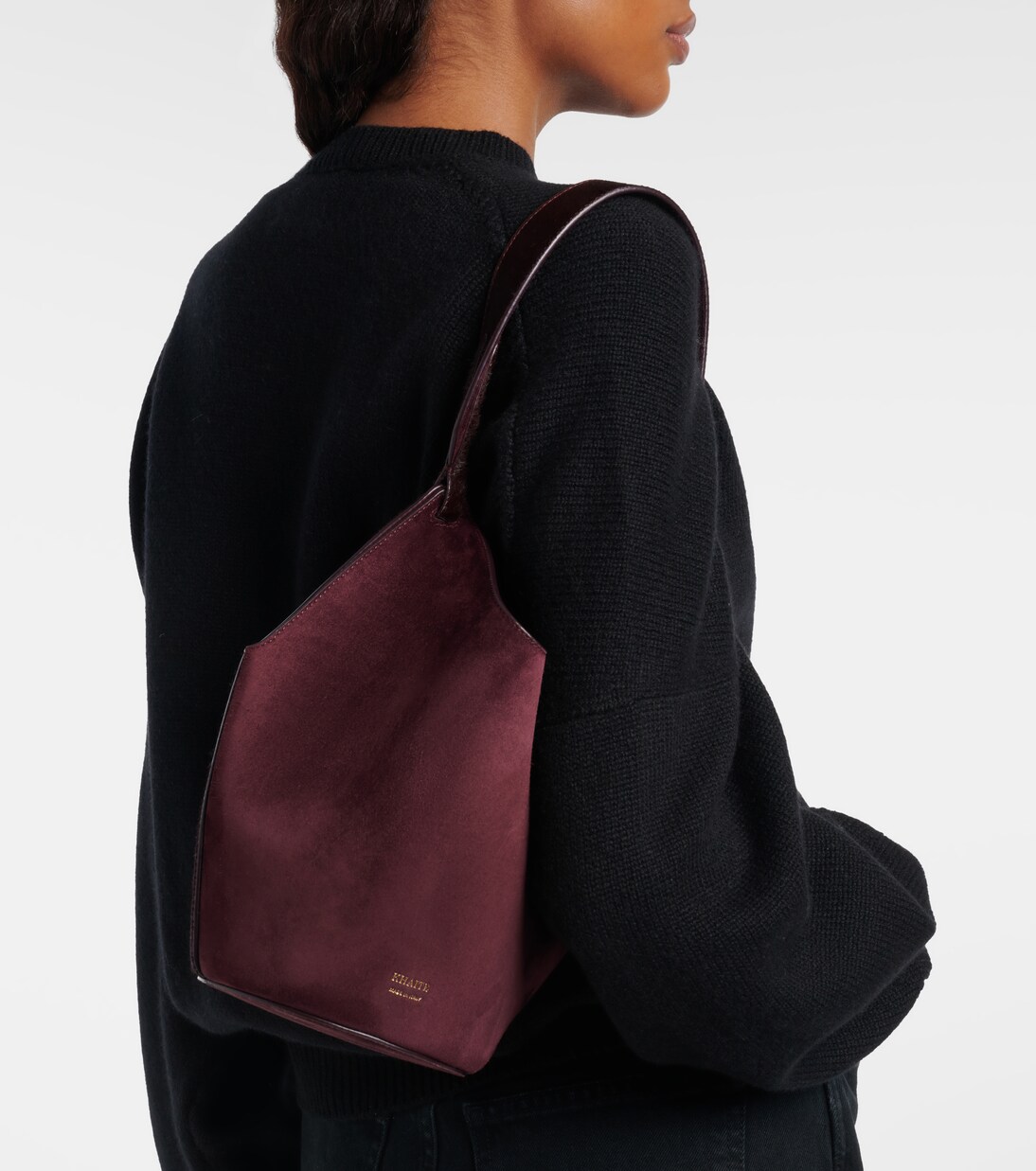 Tote Bag Lotus Mini aus Kalbshaar und Veloursleder | Khaite