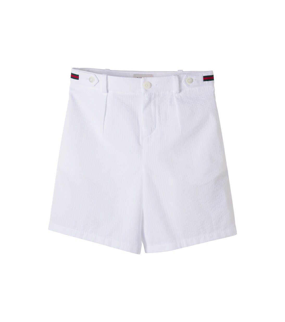 Web Stripe cotton Bermuda shorts | Gucci Kids
