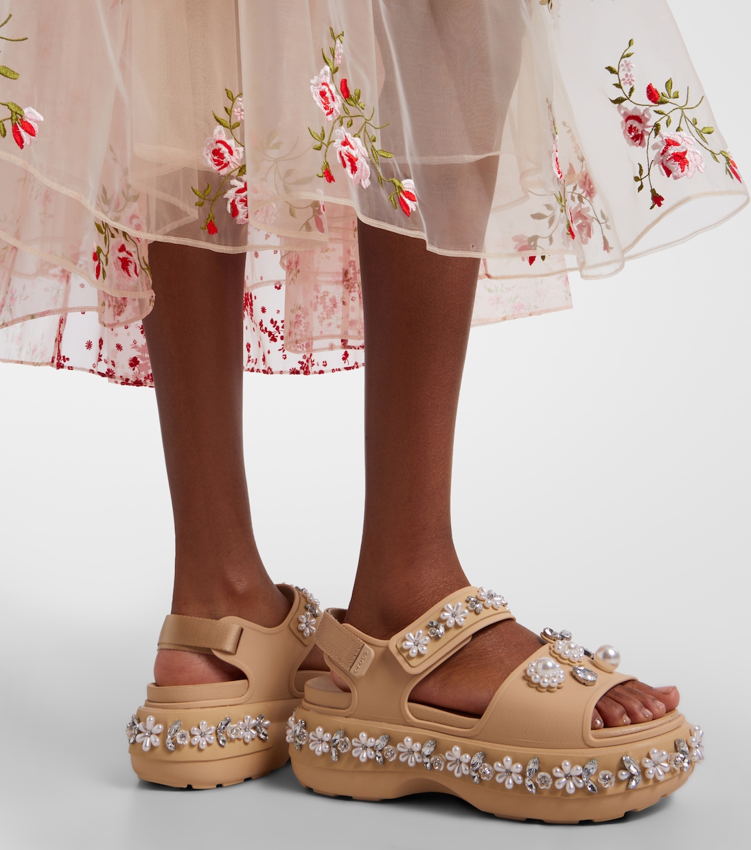 x Crocs embellished platform sandals | Simone Rocha
