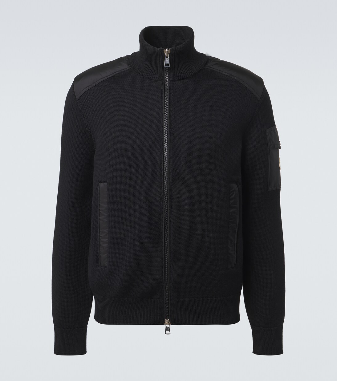 Pullover mit Reißverschluss aus Schurwolle | Moncler