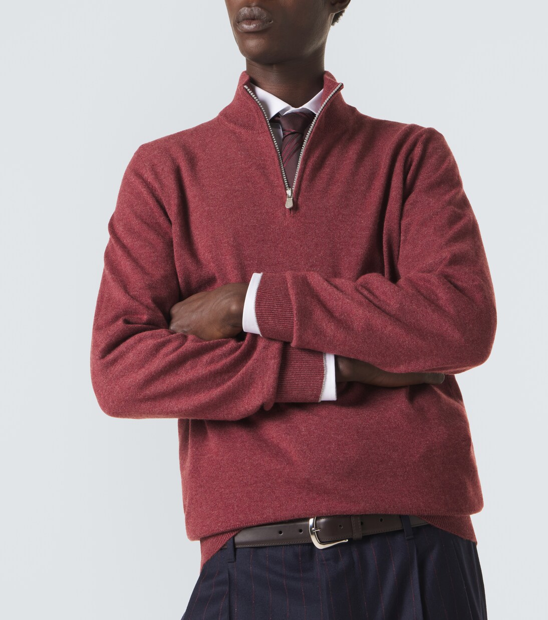 Cashmere half-zip sweater | Brunello Cucinelli
