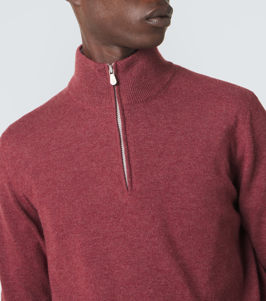 Cashmere half-zip sweater | Brunello Cucinelli
