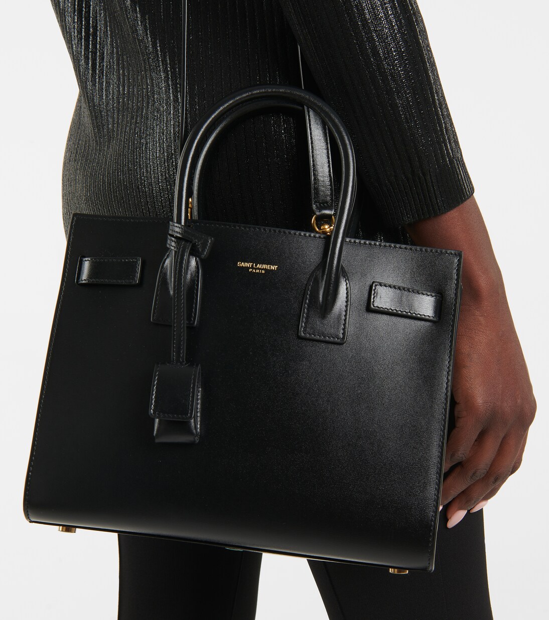 Tote Bag Sac De Jour Baby aus Leder | Saint Laurent