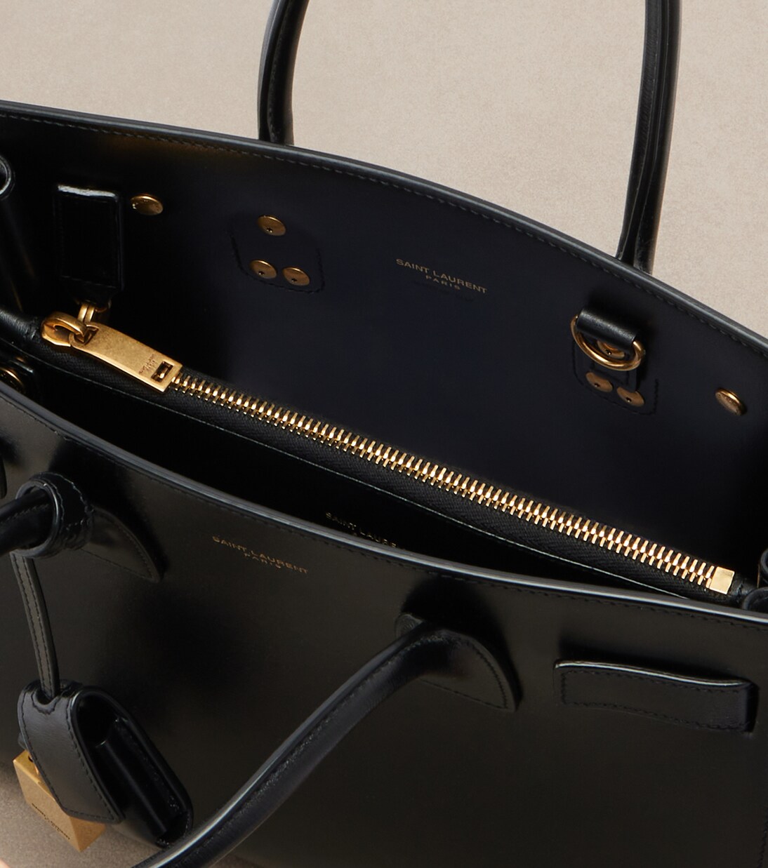 Tote Bag Sac De Jour Baby aus Leder | Saint Laurent