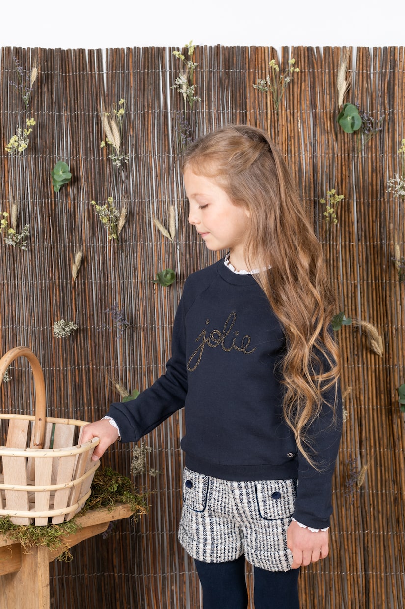 Checked tweed shorts | Tartine et Chocolat