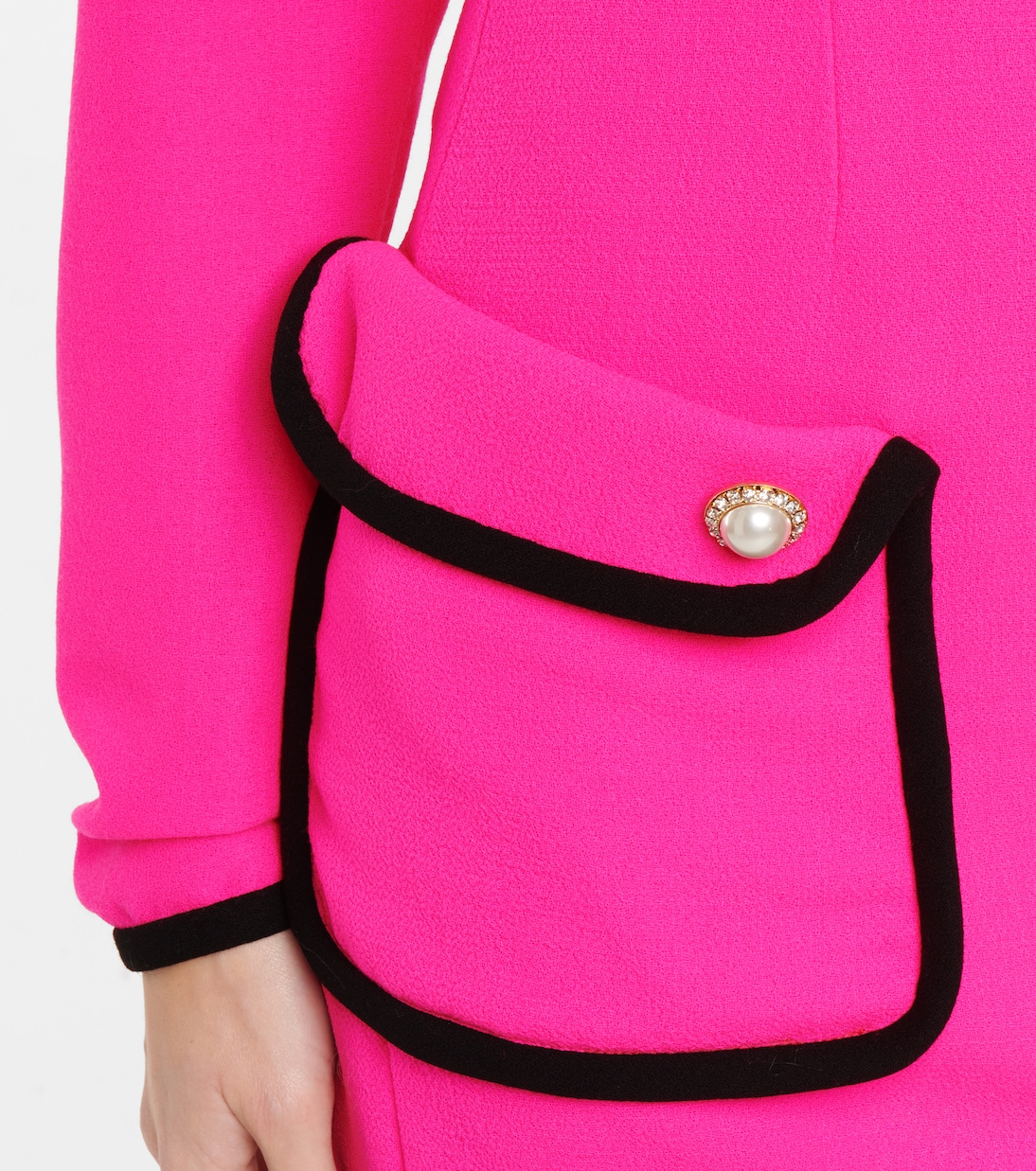 Minifalda de tubo en lana de tiro alto | Rodarte