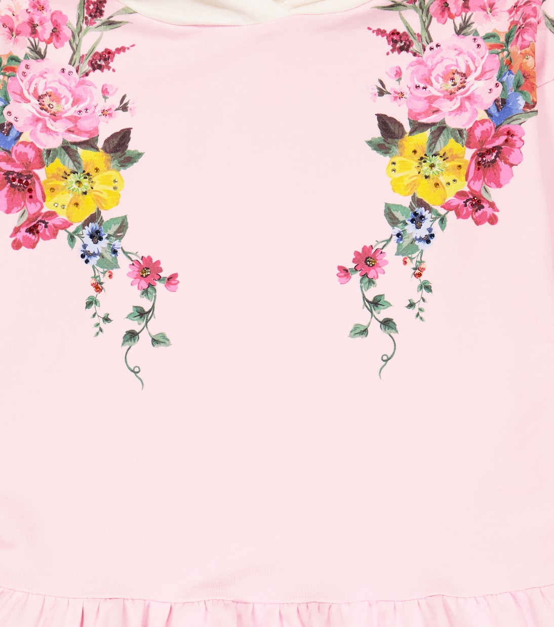 Floral hooded dress | Monnalisa