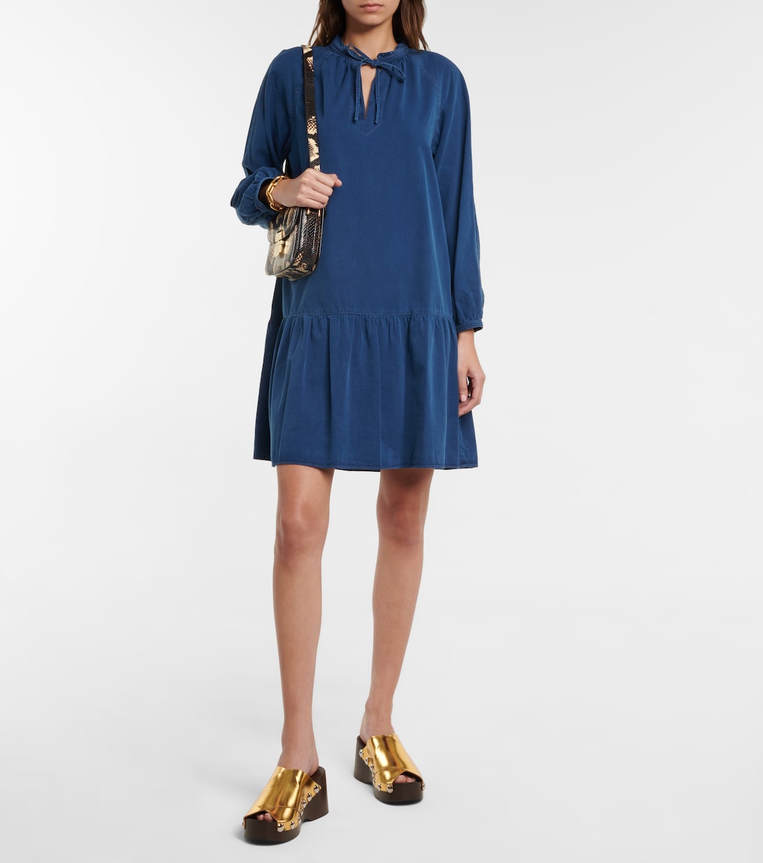 Natalia cotton-blend minidress | A.P.C.
