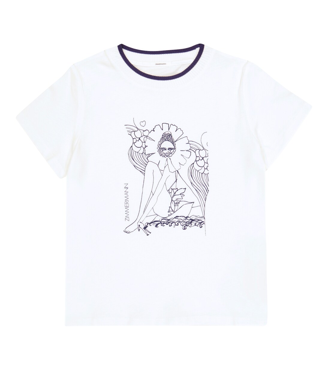 Anneke printed cotton T-shirt | Zimmermann Kids