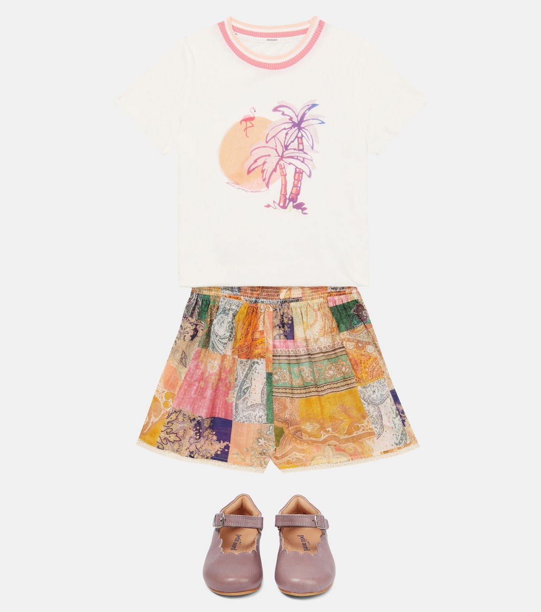 Pattie printed cotton T-shirt | Zimmermann Kids