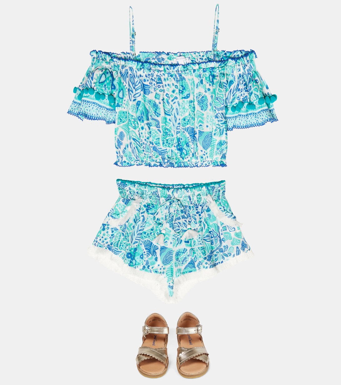 Lulu printed shorts | Poupette St Barth Kids