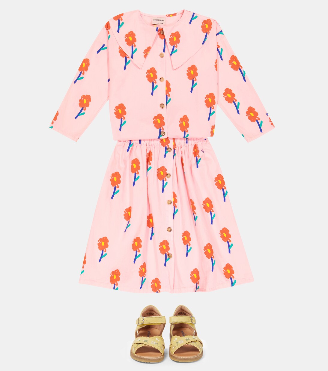 Floral cotton blouse | Bobo Choses