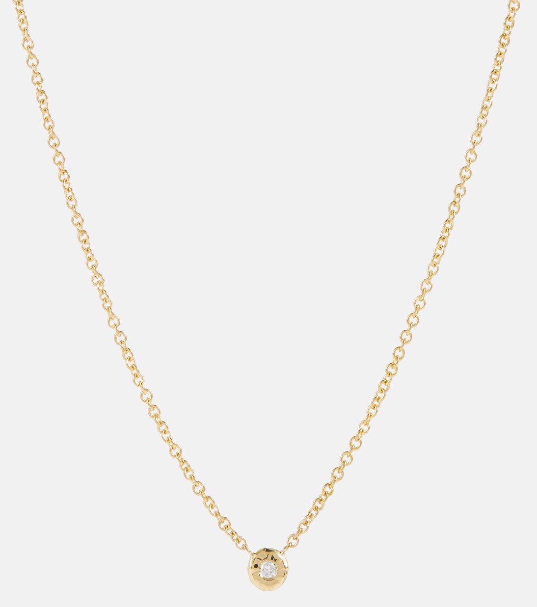 Nesting Gem 18kt gold necklace with diamond | Octavia Elizabeth