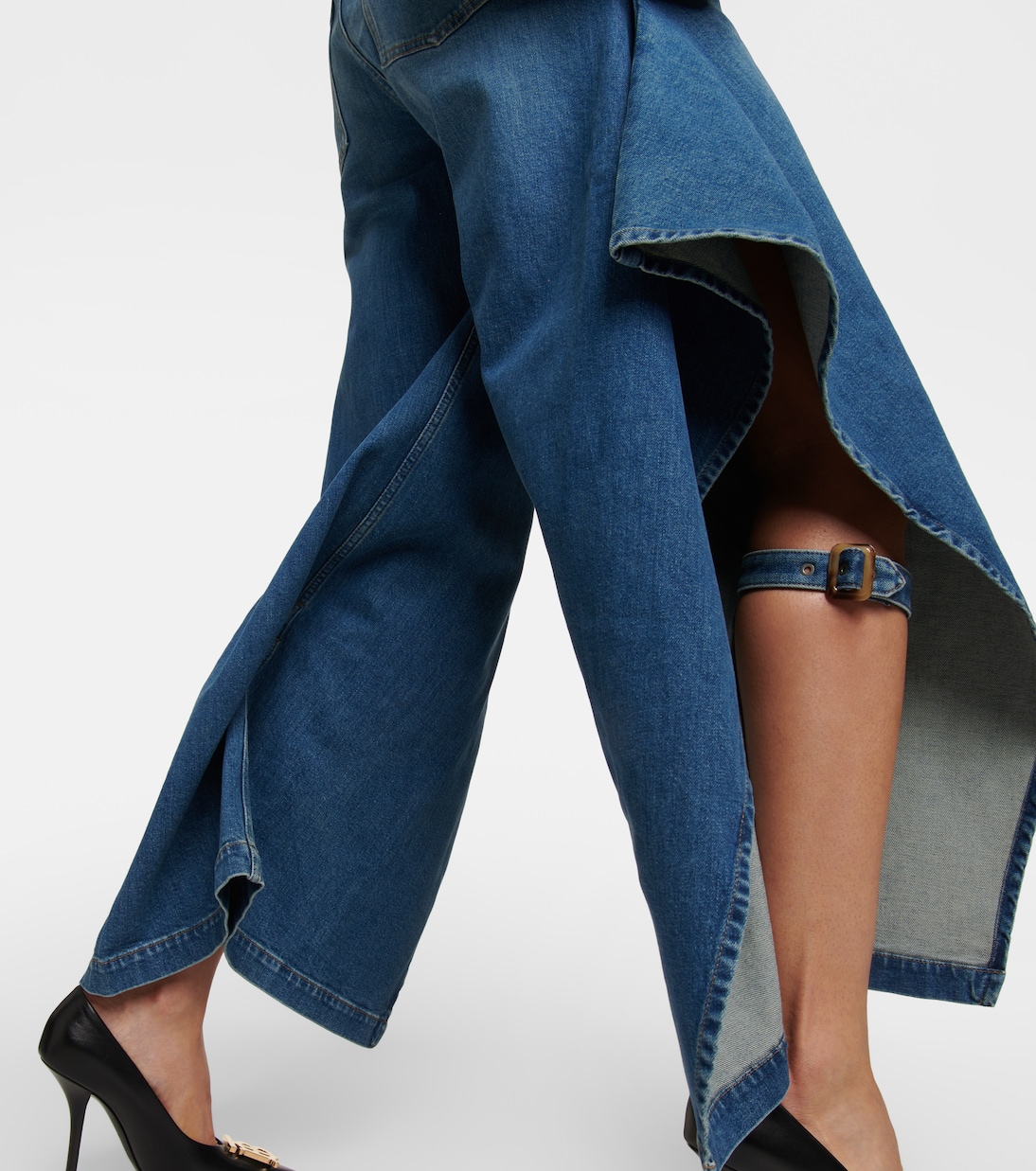 High-Rise Wide-Leg Jeans | Burberry