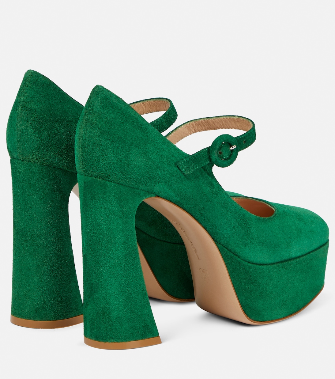 Mary-Jane-Pumps aus Veloursleder | Gianvito Rossi
