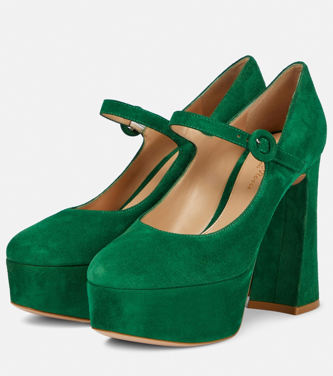 Mary-Jane-Pumps aus Veloursleder | Gianvito Rossi