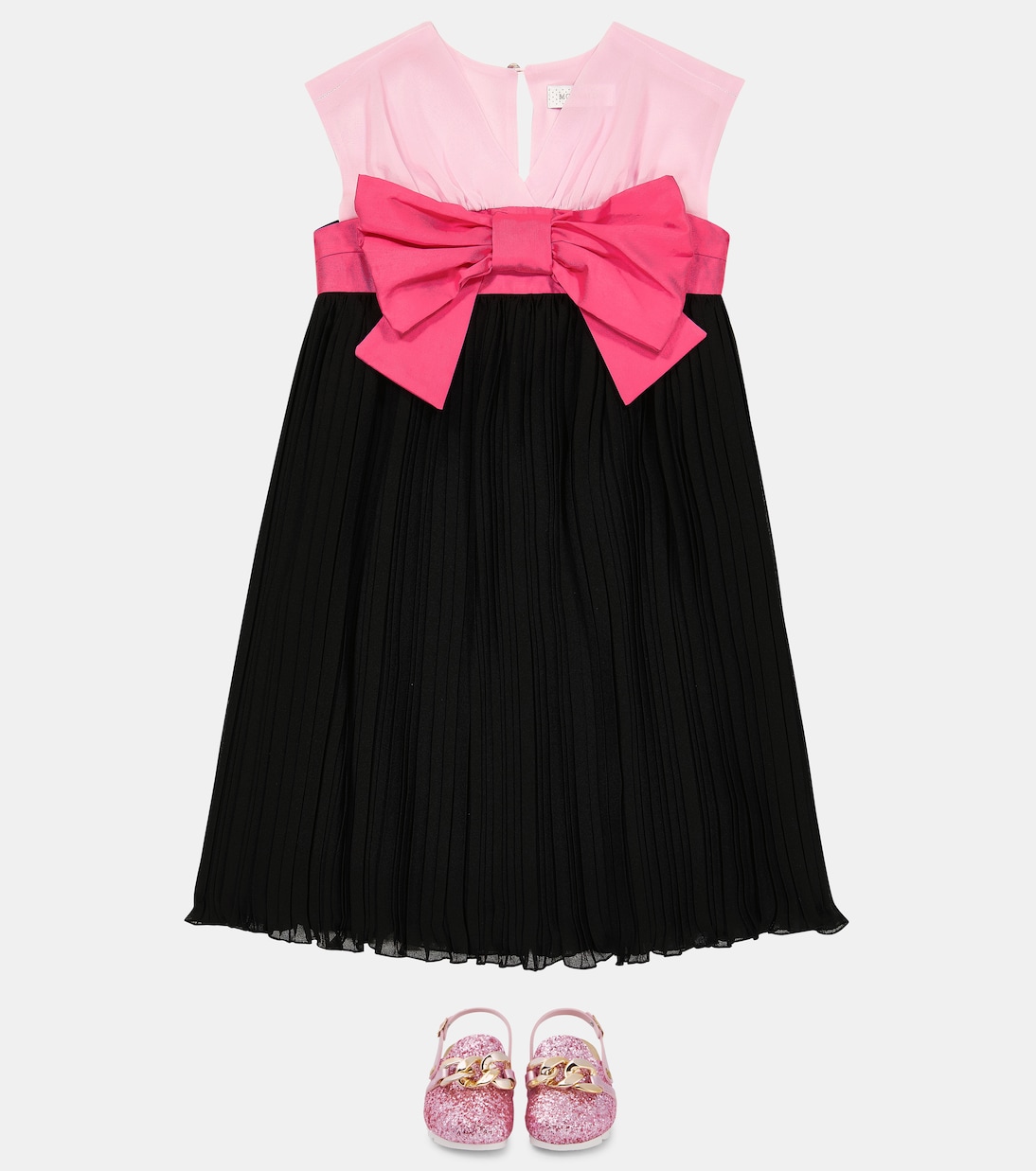 Bow-detail dress | Monnalisa