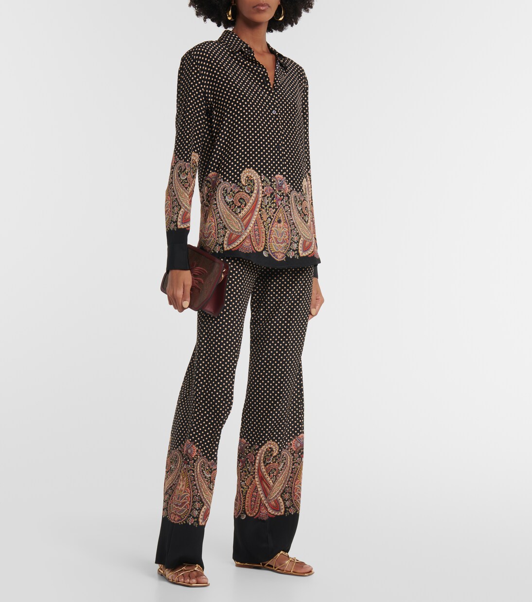 Pantalon ample en velours | Etro