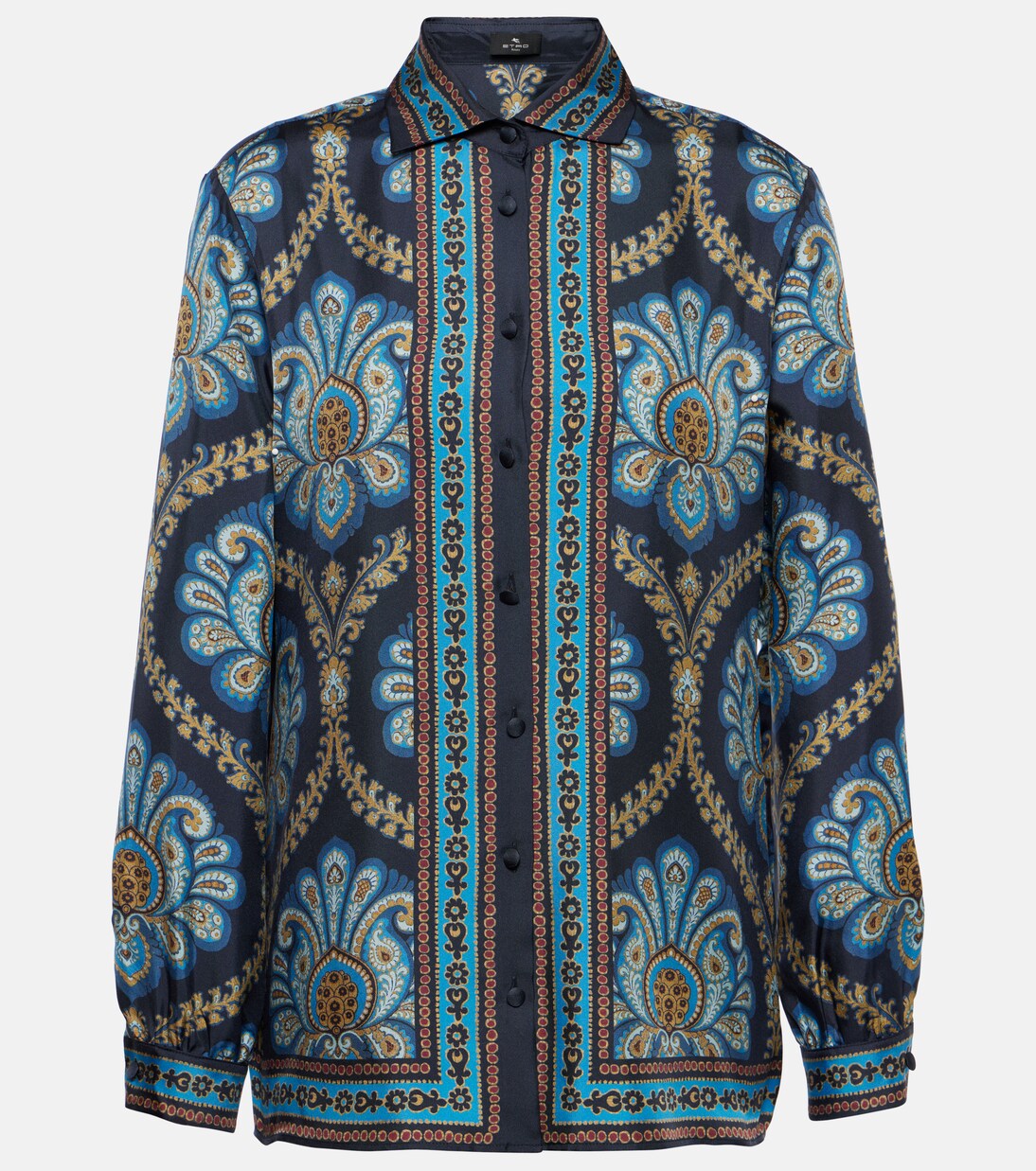 Printed silk twill shirt | Etro