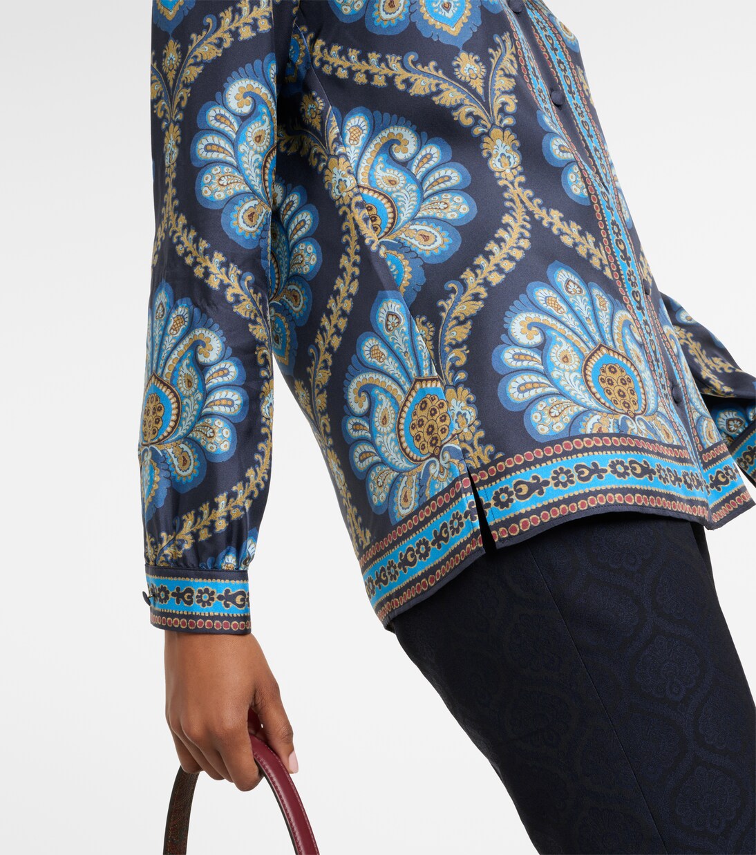 Printed silk twill shirt | Etro
