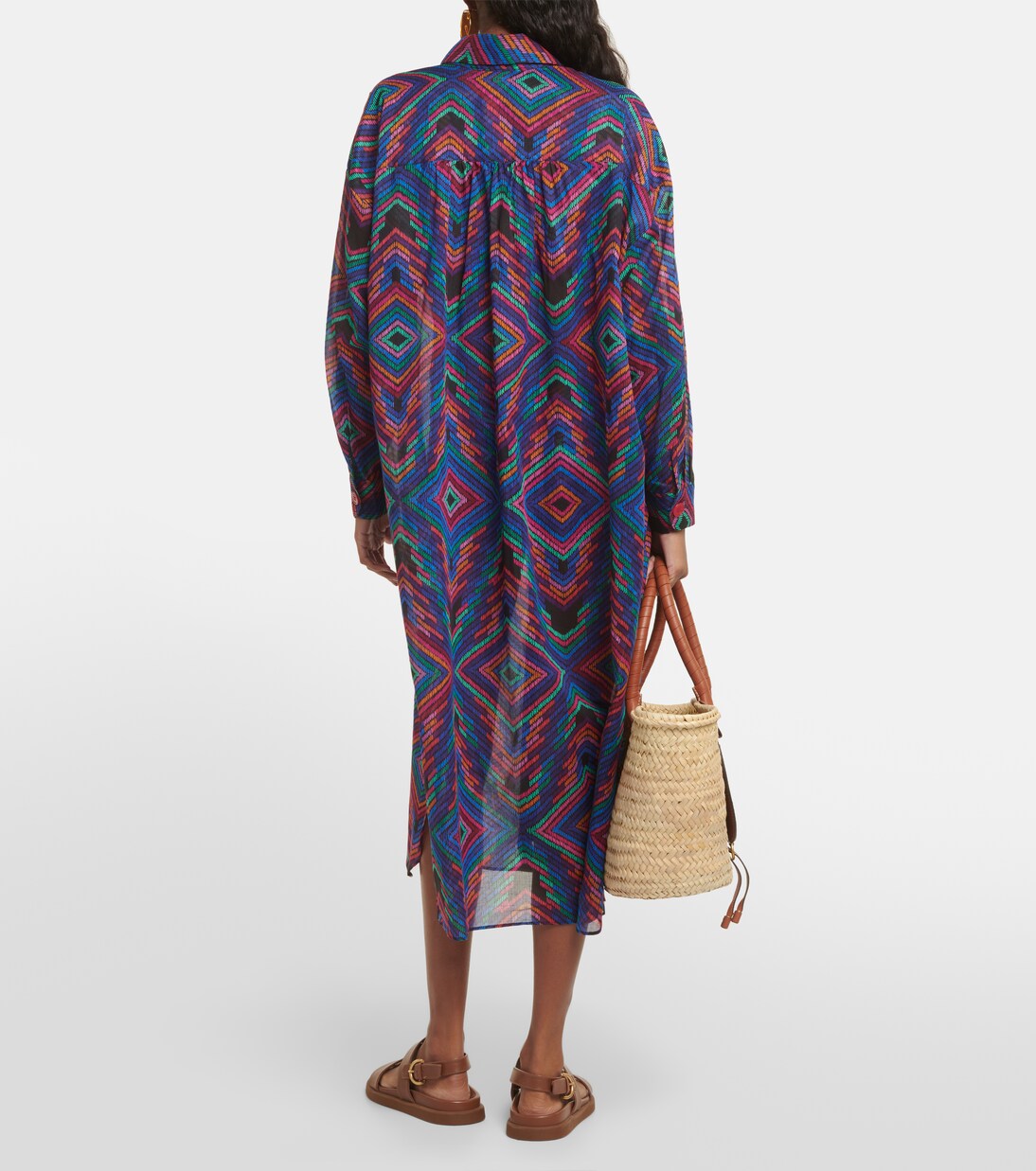 Bedrucktes Hemdblusenkleid Dj aus Baumwolle | Eres