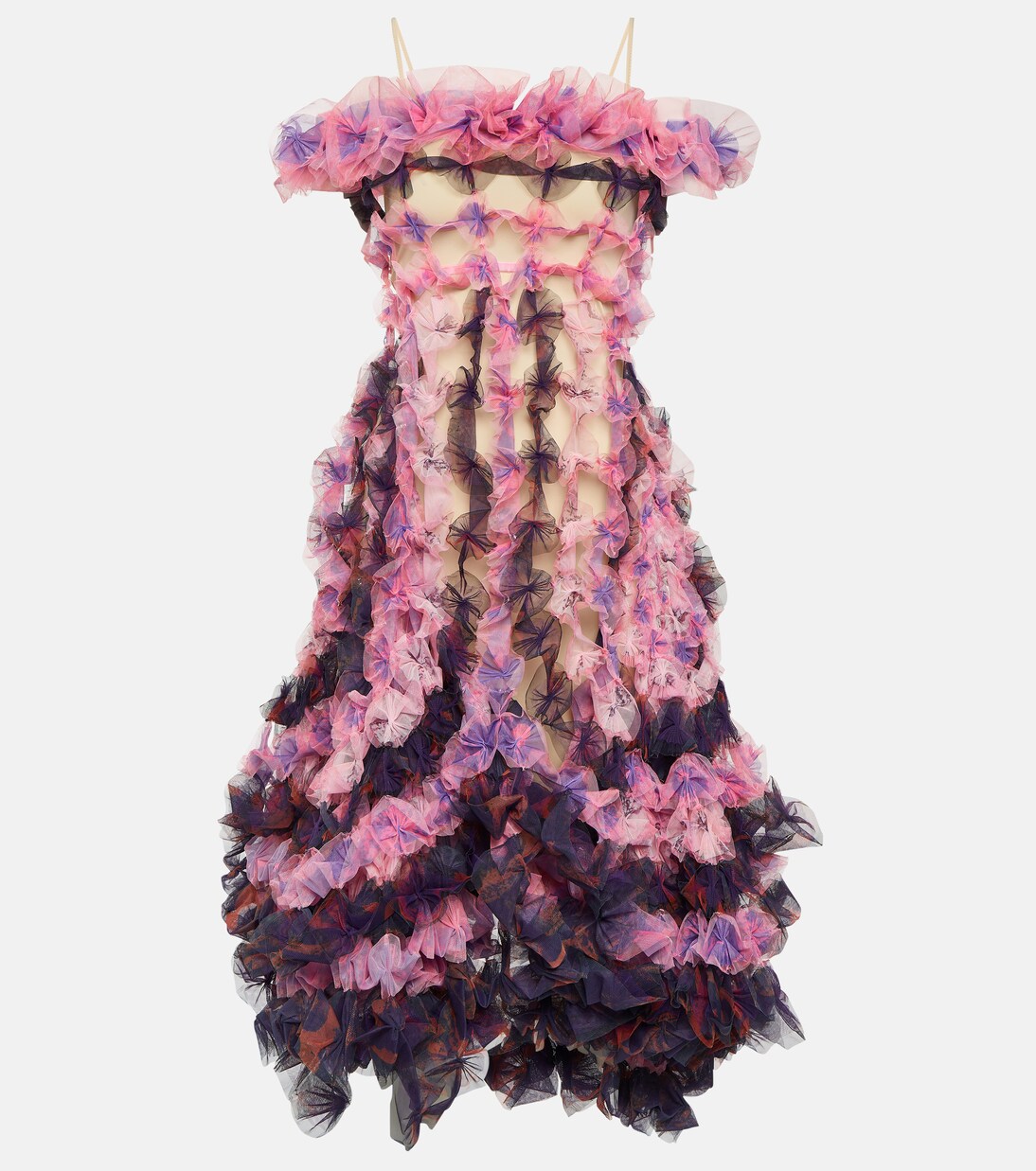 Abito midi in tulle | Susan Fang