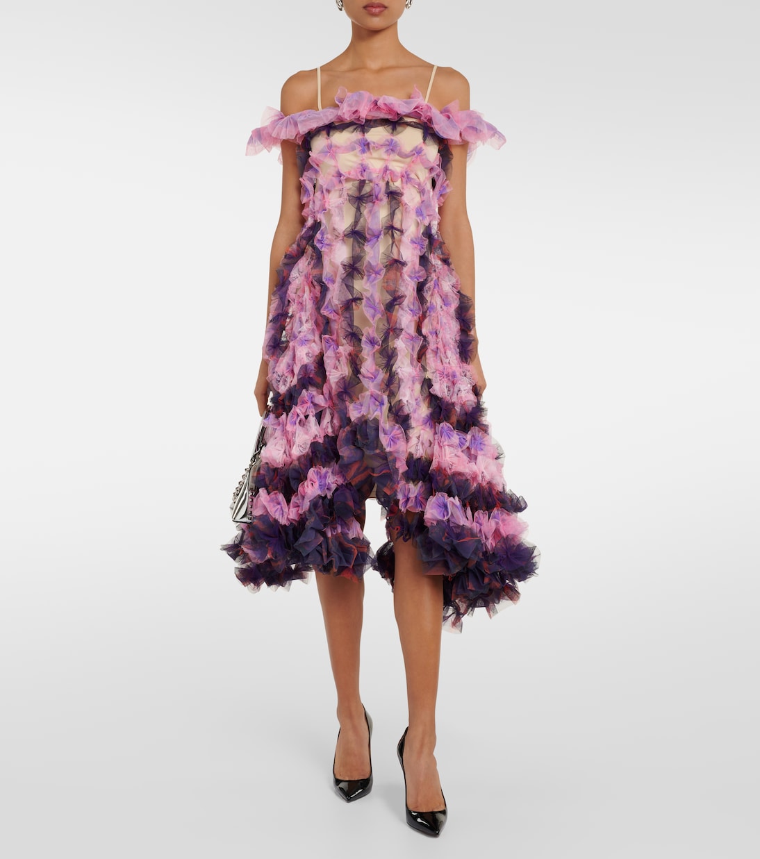 Abito midi in tulle | Susan Fang