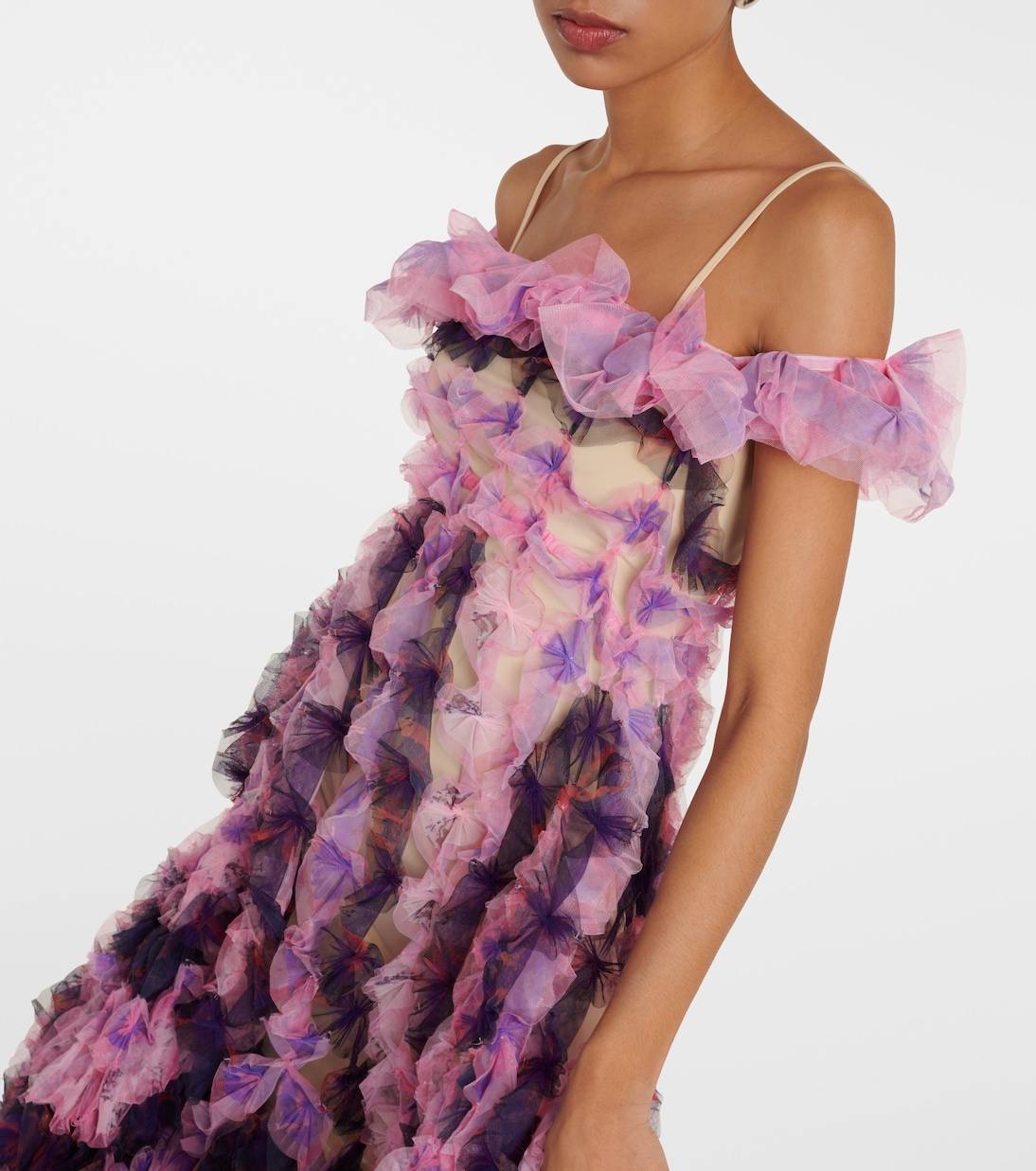 Abito midi in tulle | Susan Fang