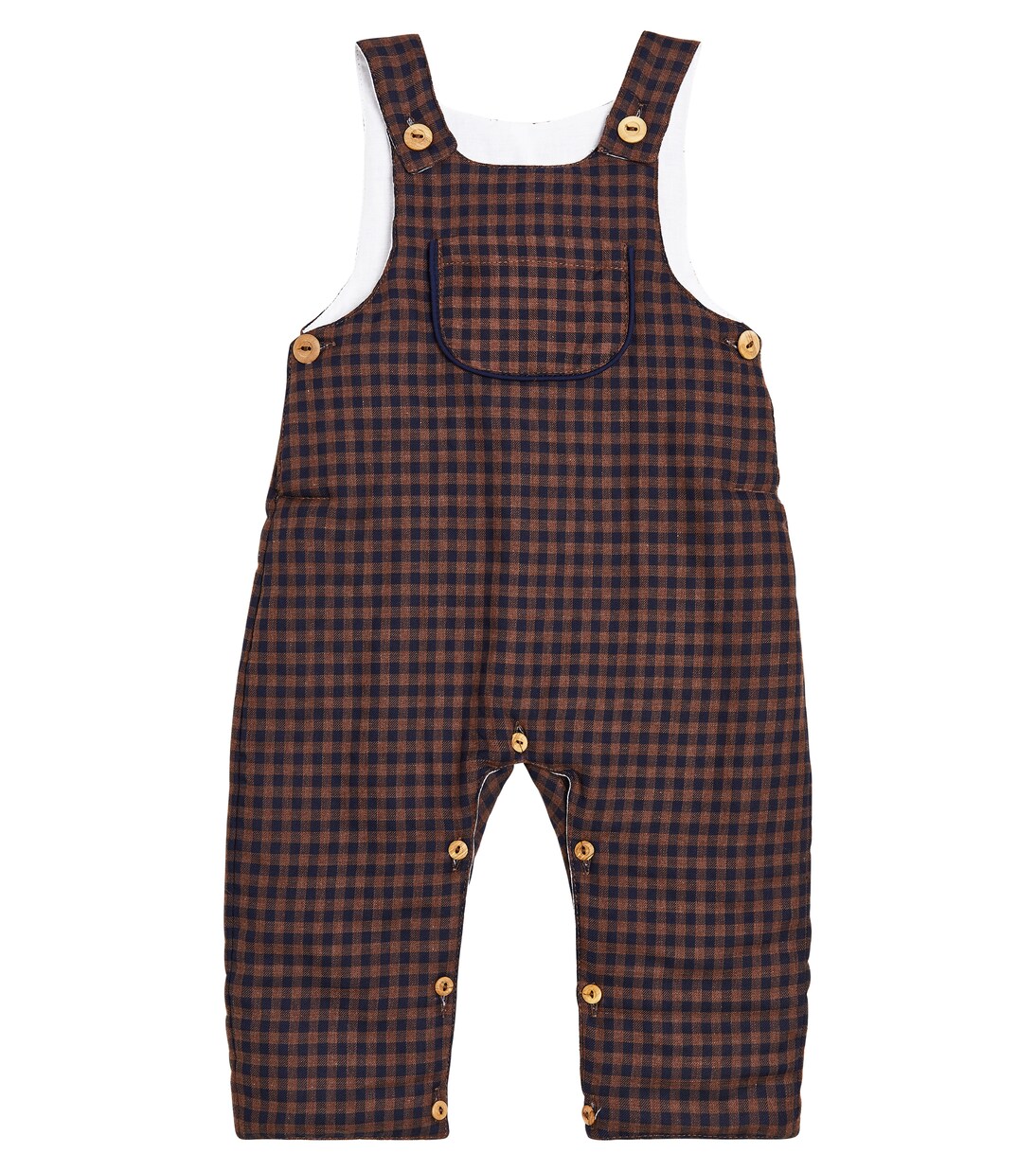 Baby Coroza checked cotton overalls | La Coqueta