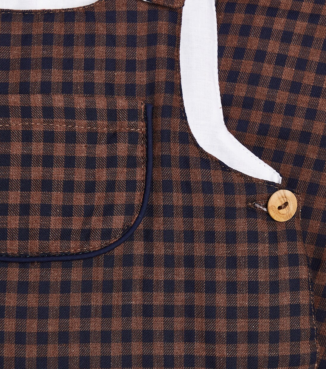 Baby Coroza checked cotton overalls | La Coqueta