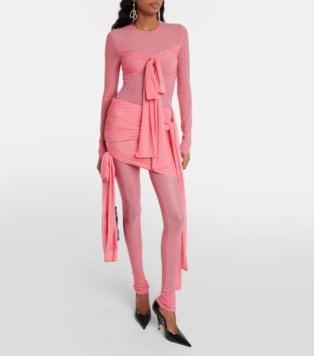 Minifalda de jersey fruncida | Blumarine