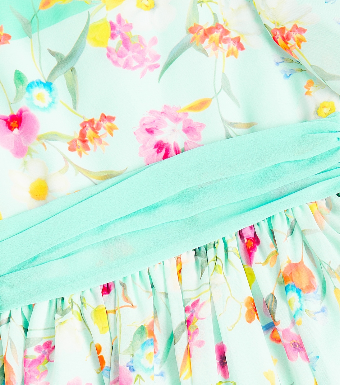 Balloon-sleeve floral dress | Patachou