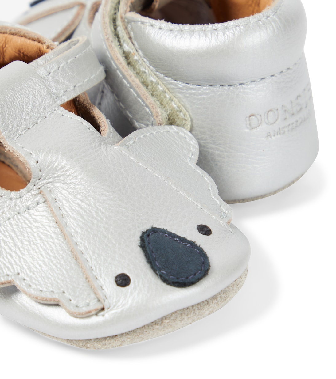 Baby - Scarpe Blinc Koala in pelle metallizzata | Donsje