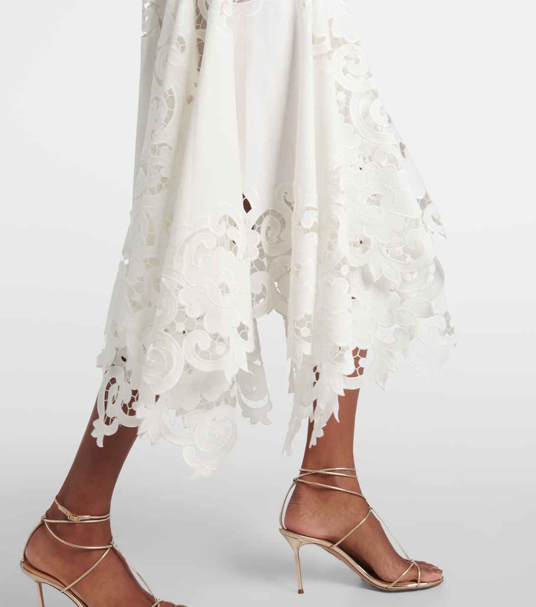 Midikleid aus Guipure-Spitze | Oscar de la Renta