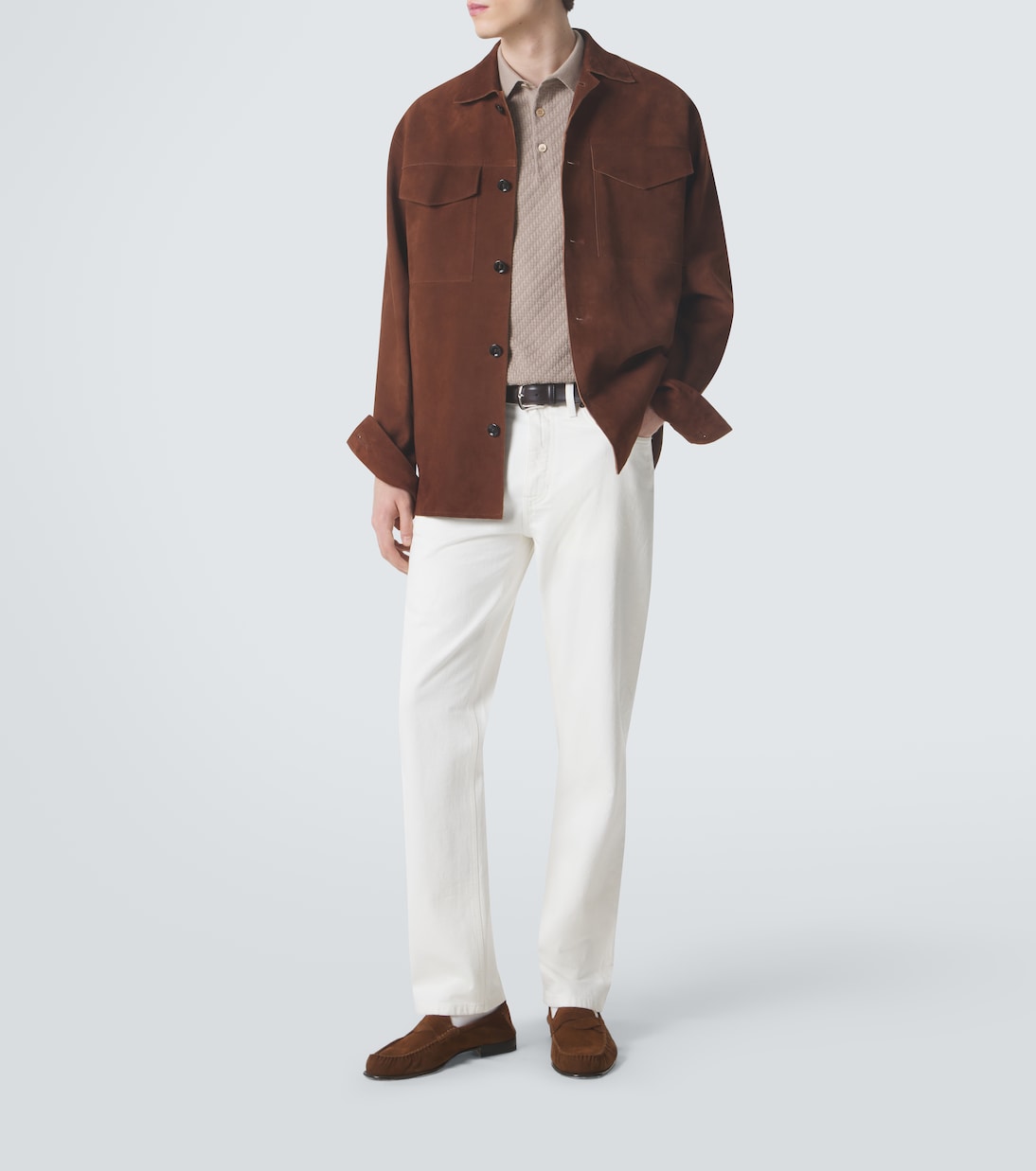 Cotton,  silk and cashmere polo shirt | Brioni