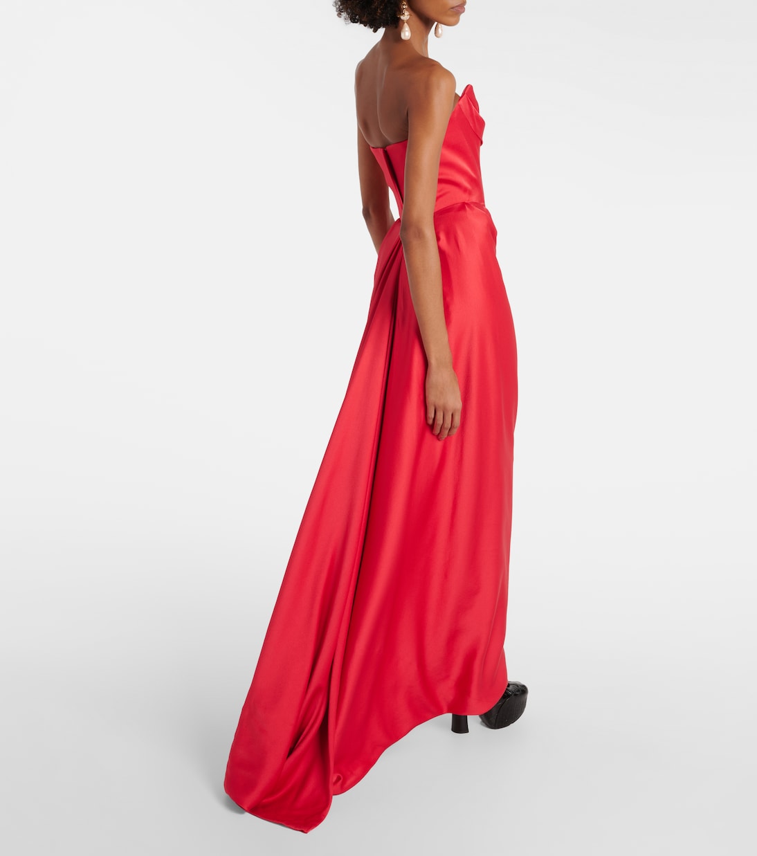 Off-shoulder satin gown | Vivienne Westwood
