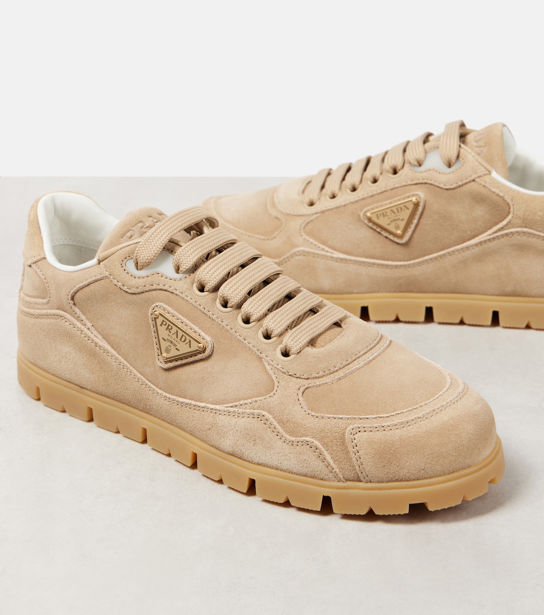 Baskets Trail en daim | Prada