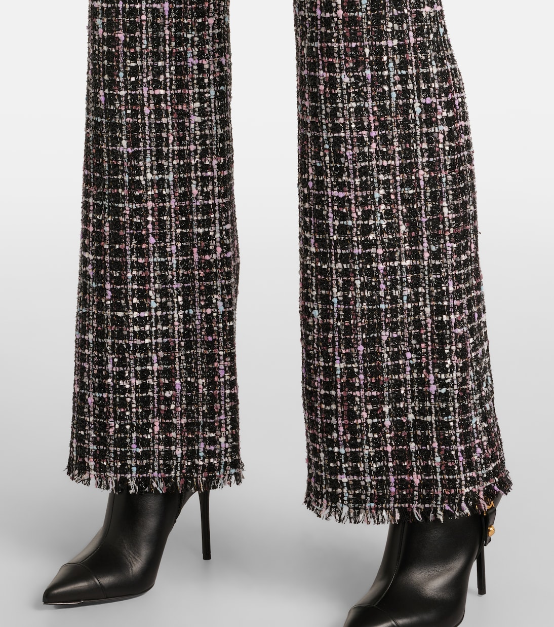 Pantalones flared de tweed | Balmain