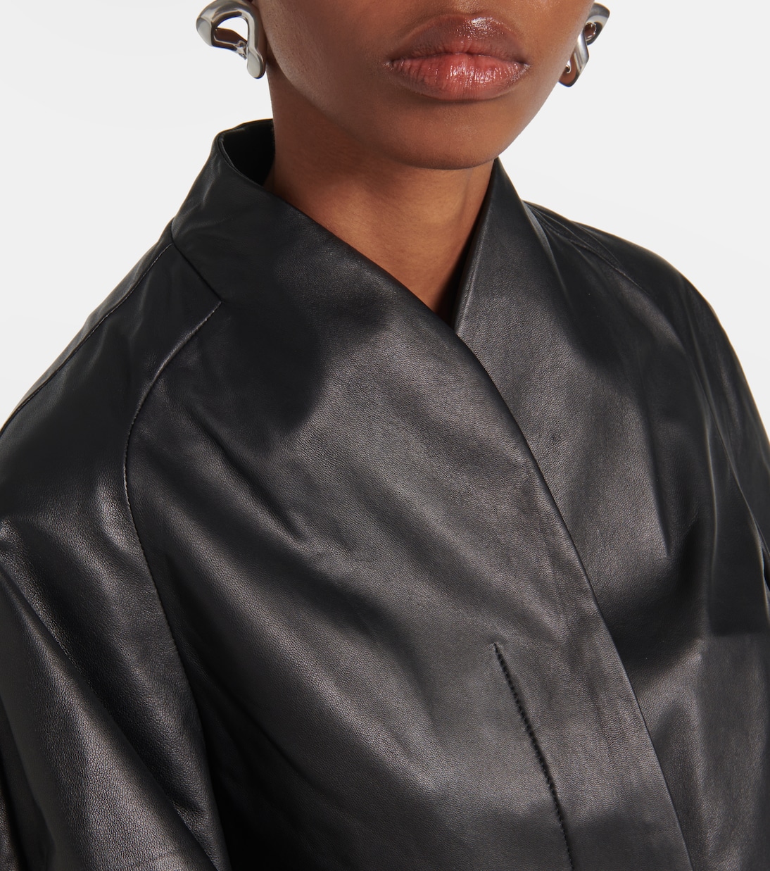 Cropped-Lederjacke Aram | Fforme