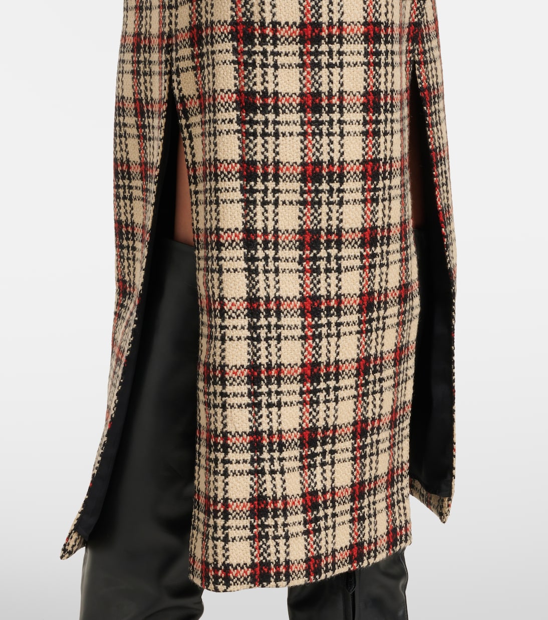 Midirock aus Wolle und Baumwolle | Rabanne