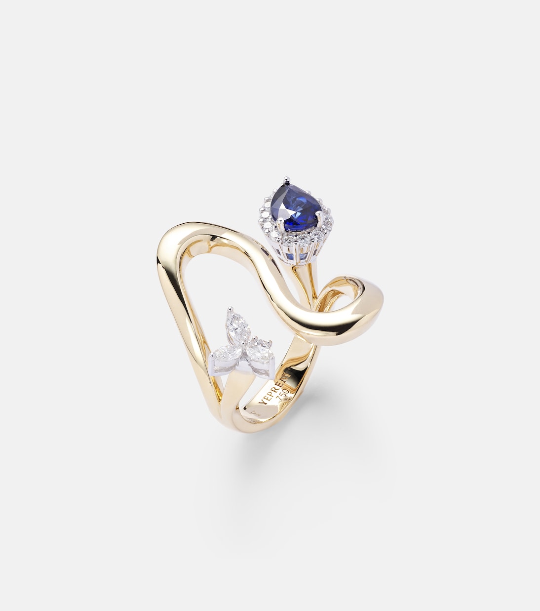 Bague Reign Supreme en or 18 ct, diamants et saphirs | Yeprem