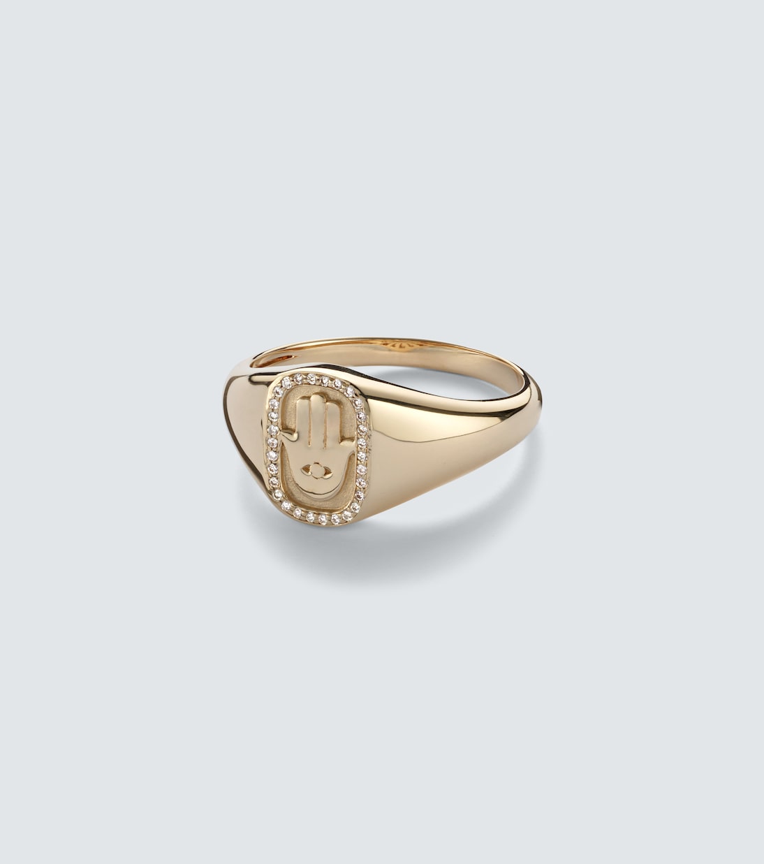 Bague Hamsa Icon en or 14 ct et diamants | Sydney Evan