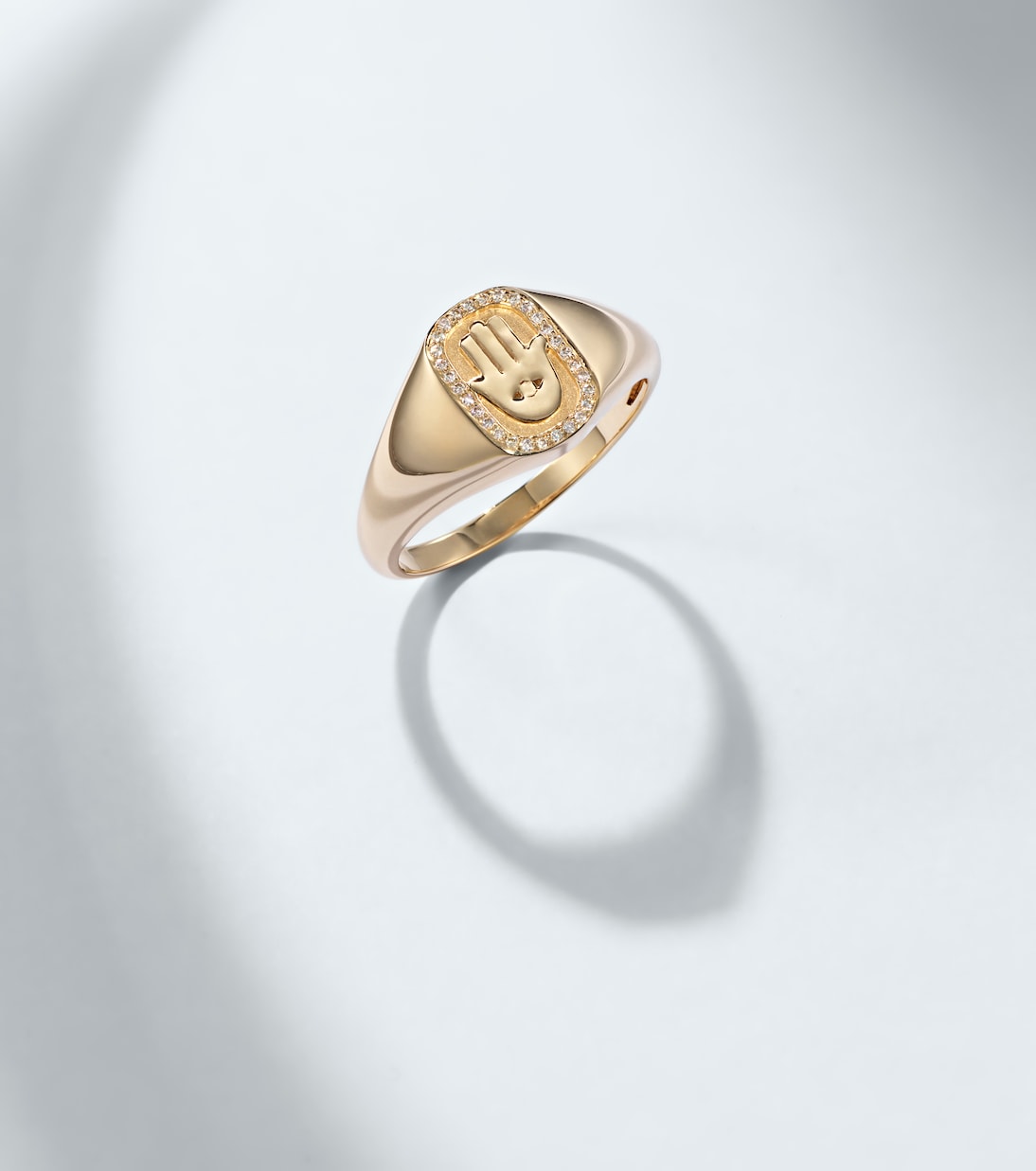 Bague Hamsa Icon en or 14 ct et diamants | Sydney Evan