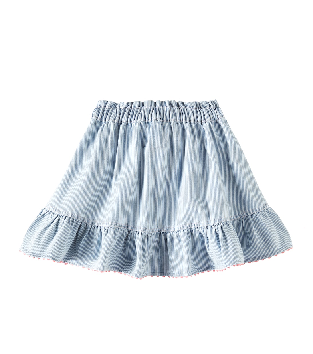 Gonna di jeans Wylie a righe | Zimmermann Kids