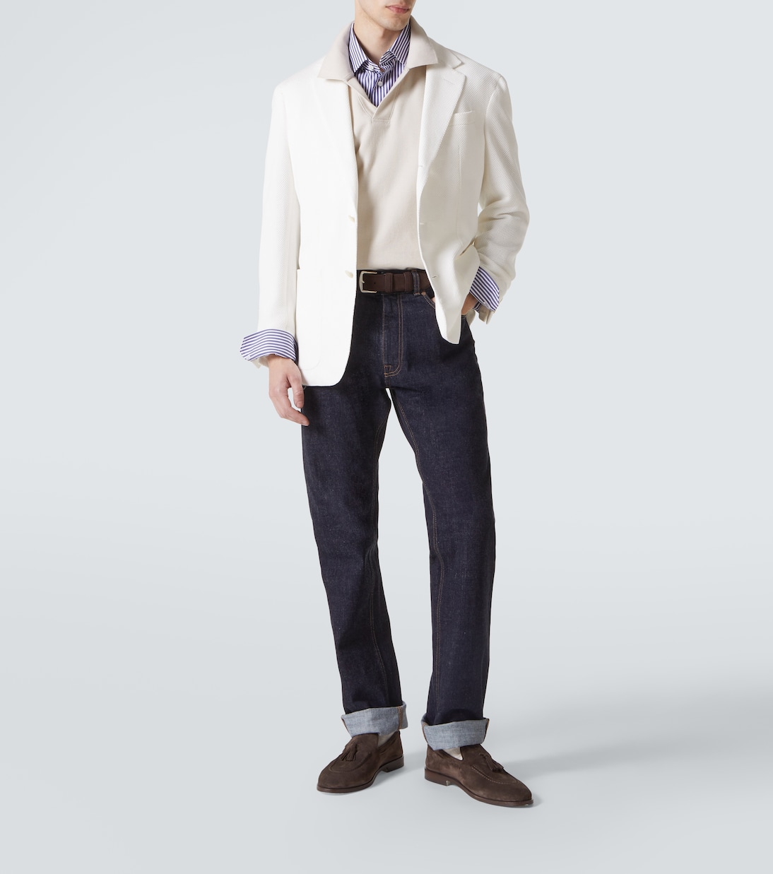 Blazer aus Baumwoll-Piqué | Dunhill