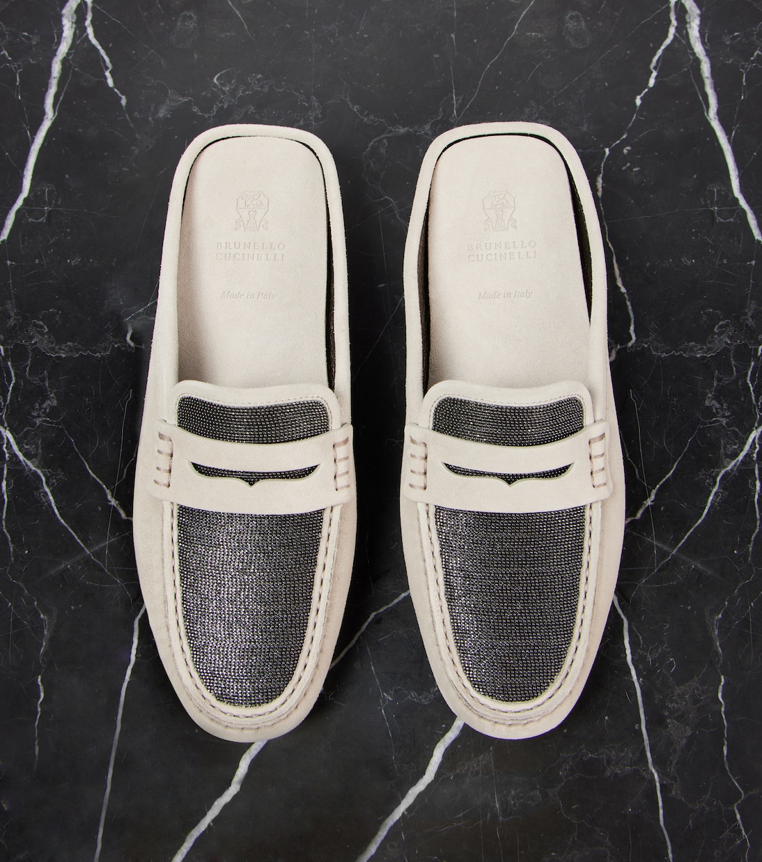 Mokassins Monili aus Veloursleder | Brunello Cucinelli