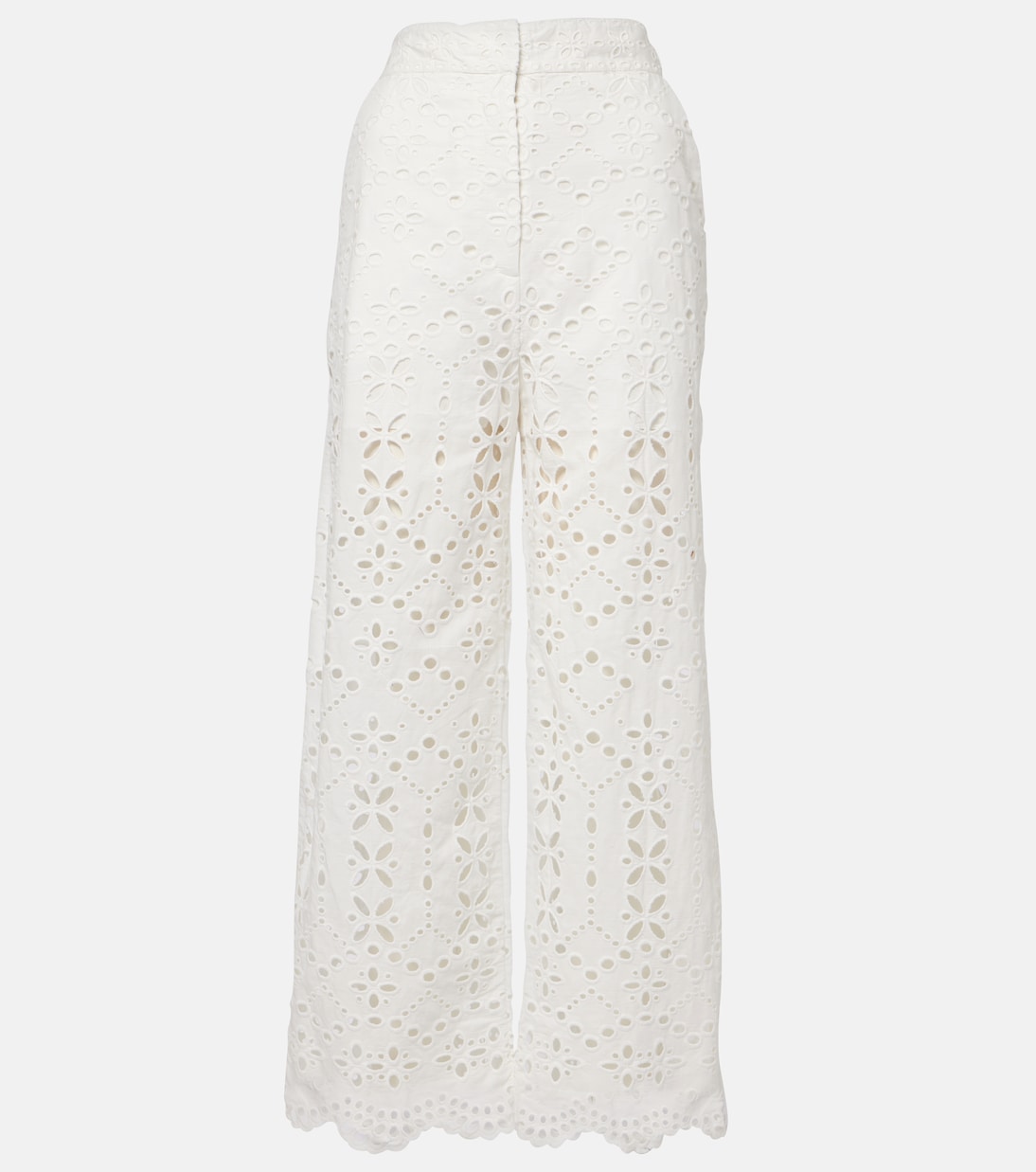 Pantalon ample Kemper brodé en coton | Veronica Beard