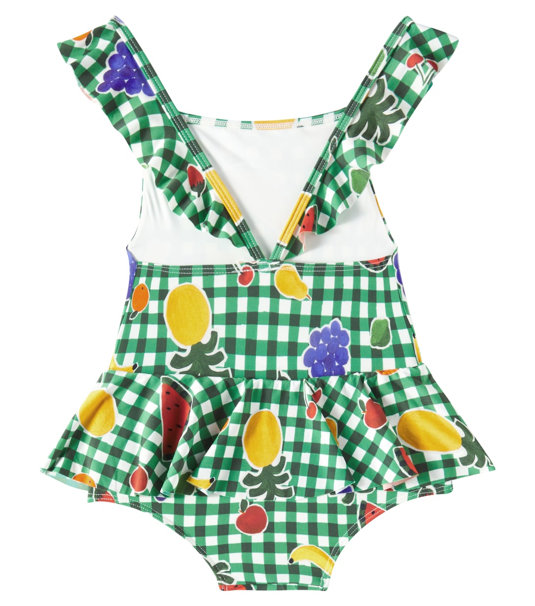 Baby ruffled checked swimsuit | Fábula