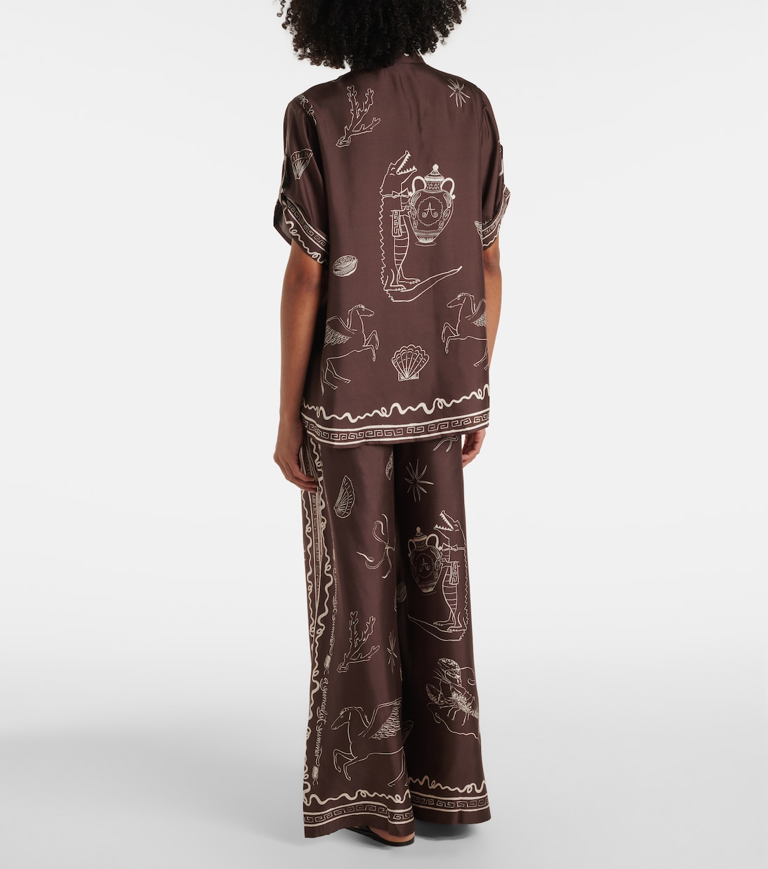 Bedrucktes Hemd Sammy aus Seide | Alémais